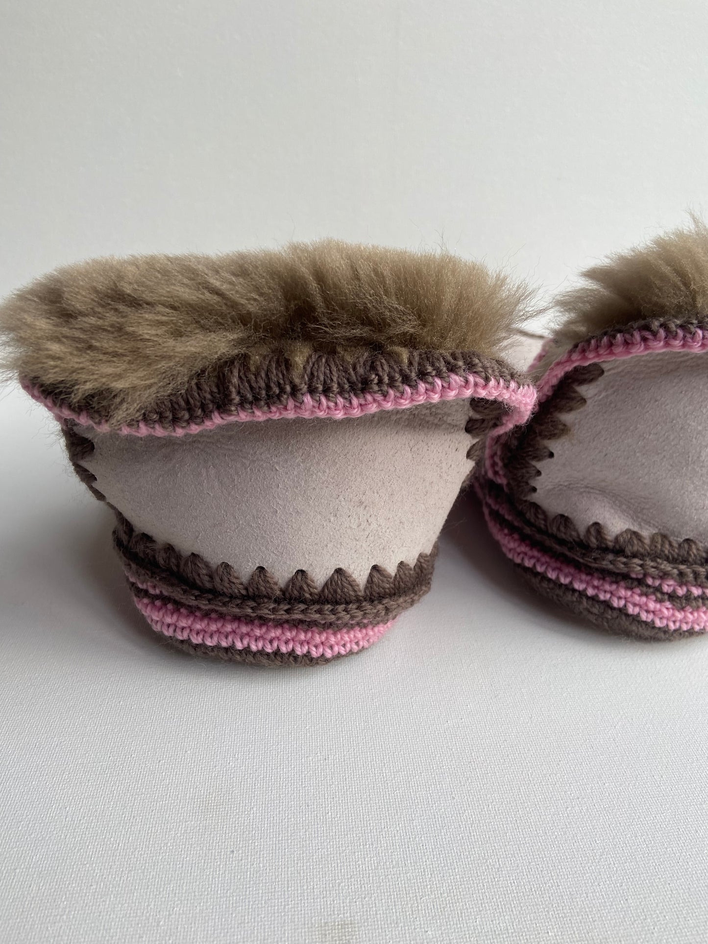 Pre-Order: Brown & Pink Slippers