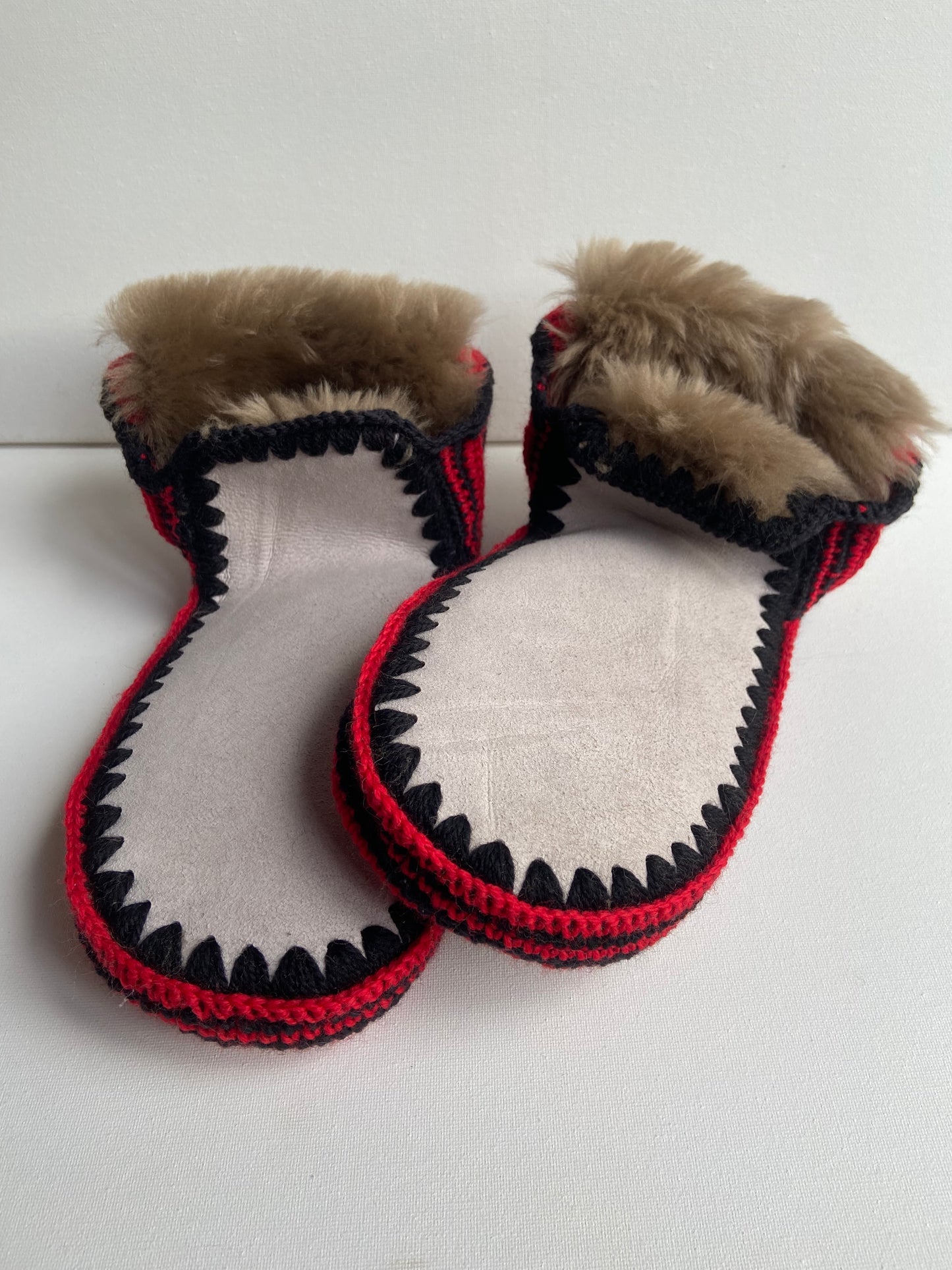 Pre-Order: Red & Black Slippers