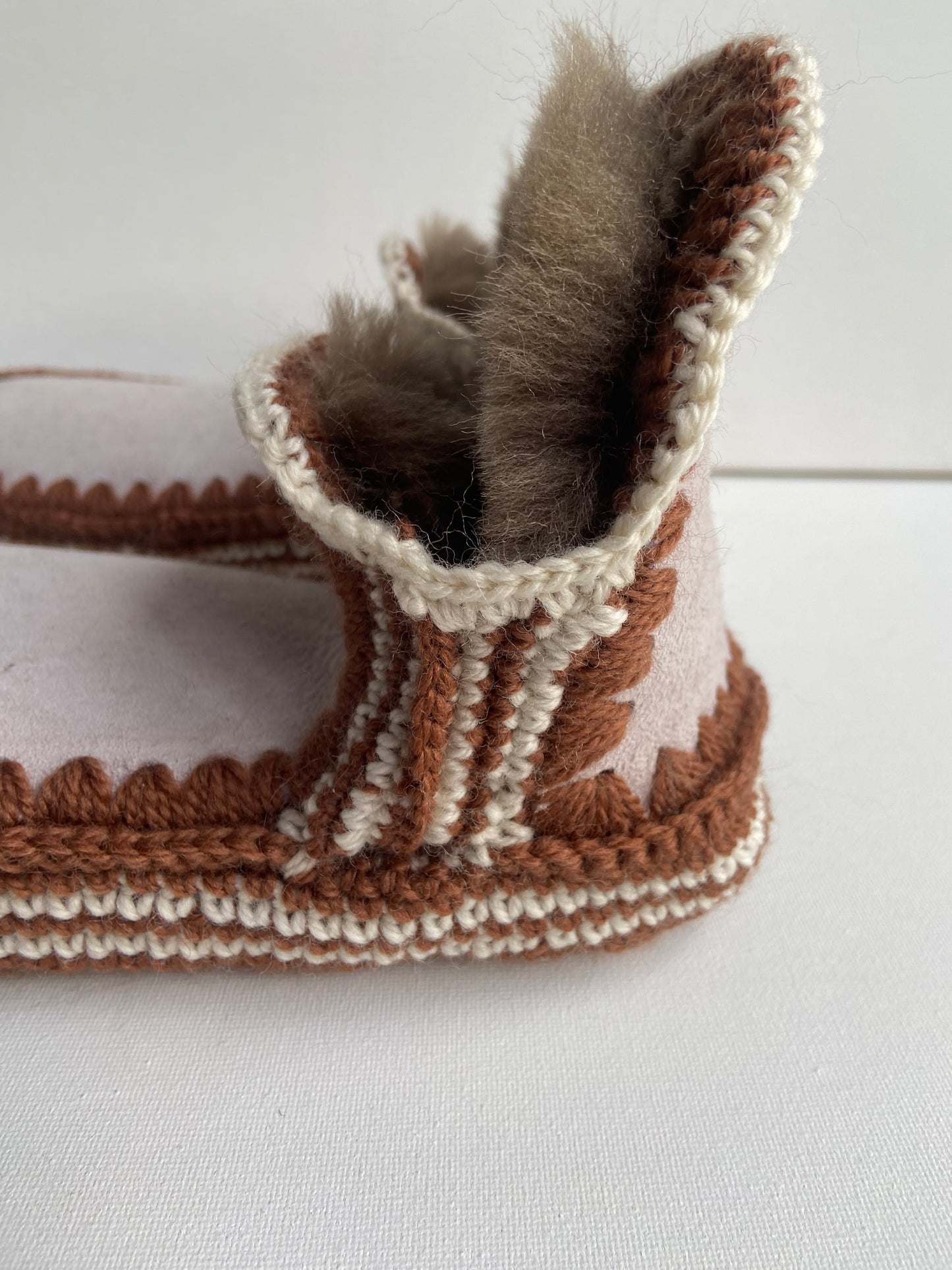 Pre-Order: Brown & Cream Slippers