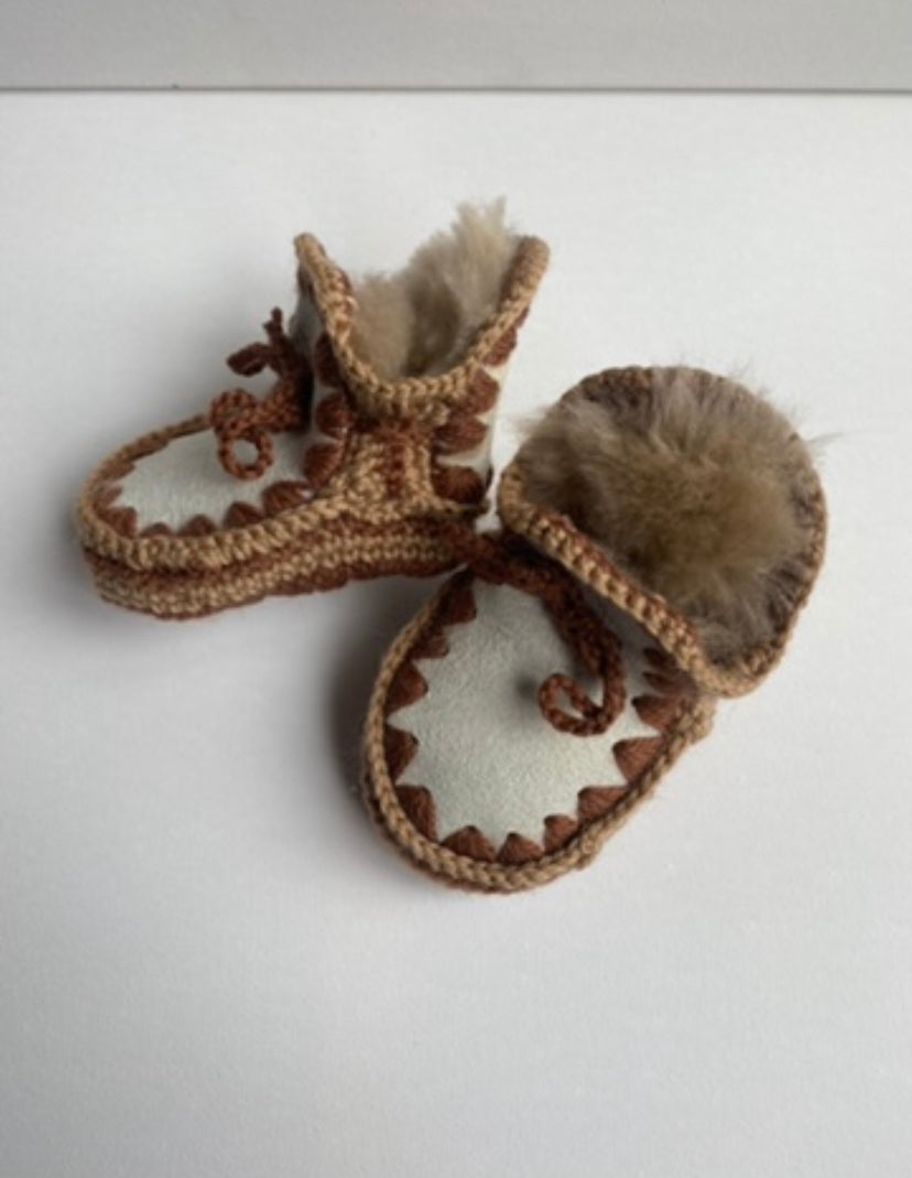 Pre-Made 0-3 Month Slippers