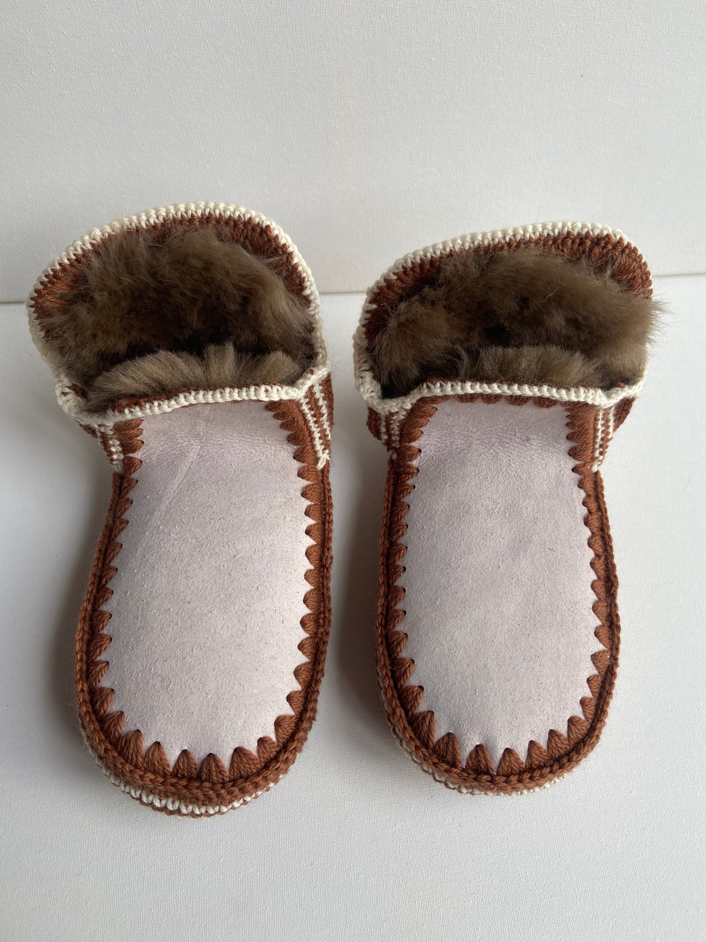 Pre-Order: Brown & Cream Slippers