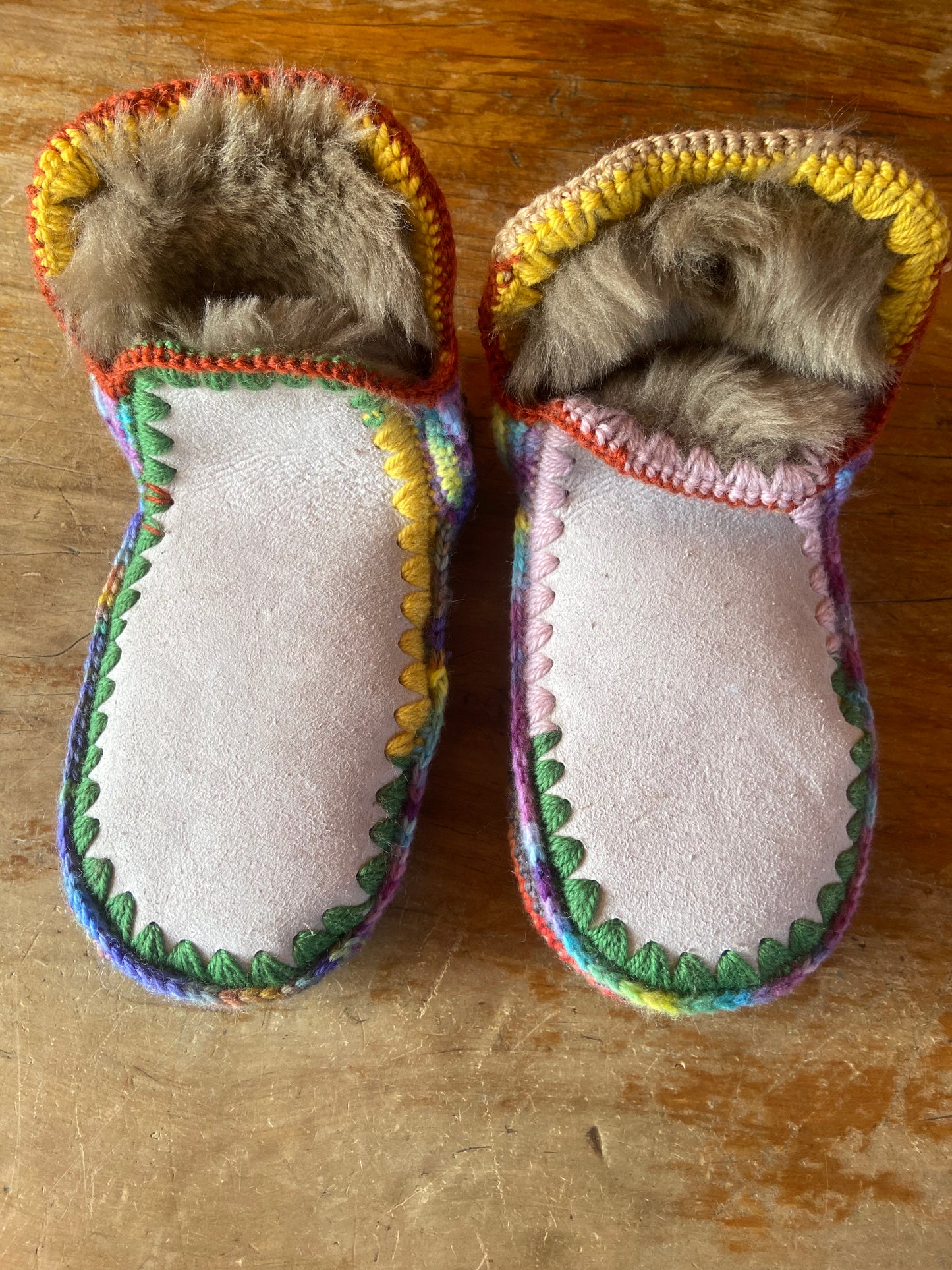 Small Sheepskin Slippers — Ready-Made